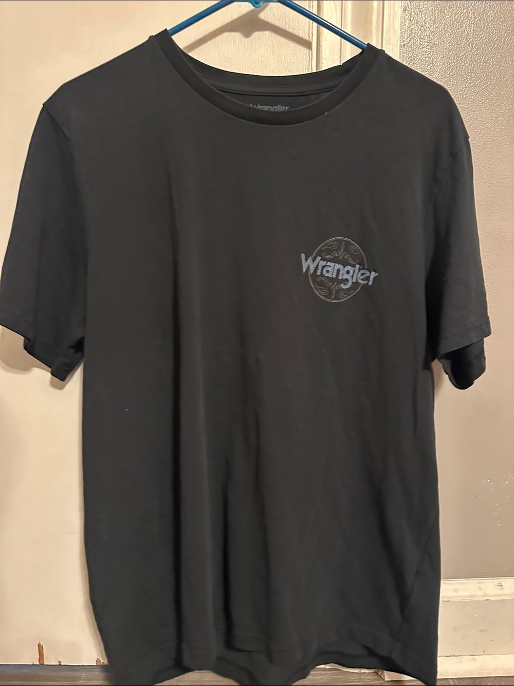 Wrangler Black Shortsleeve Logo Tee